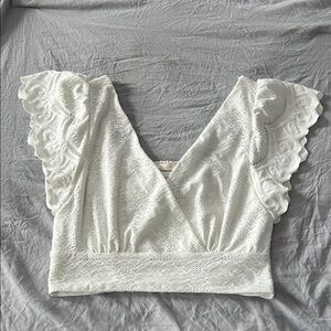 Urban Romantics White Lace Crop Top